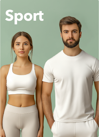 Sportovní textil bez potisku